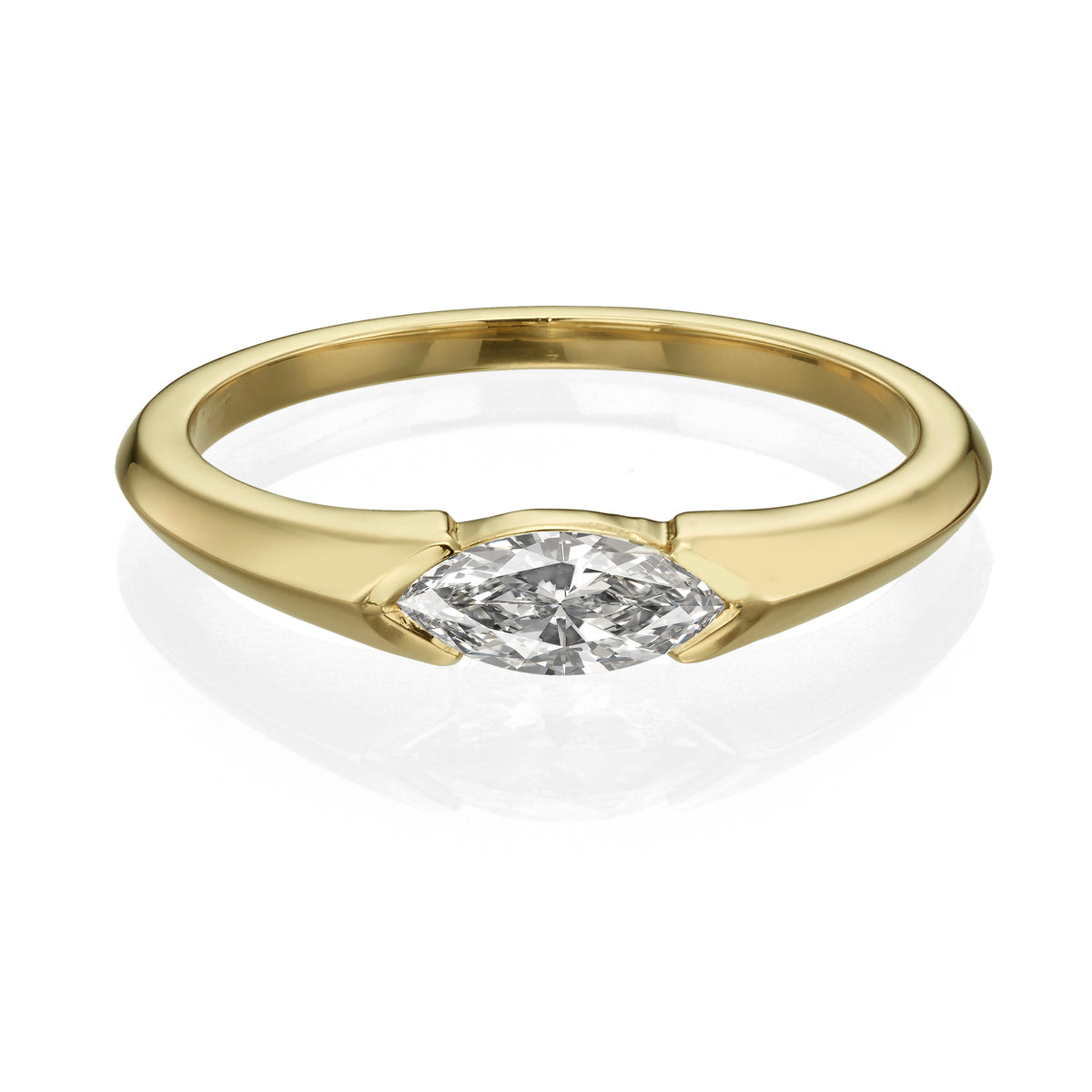 טבעת יהלום מרקיזה