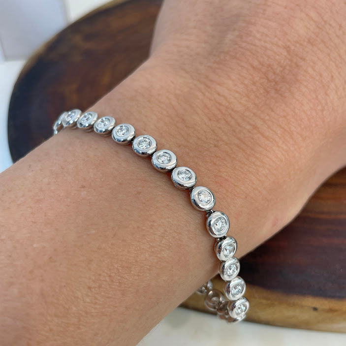 צמיד טניס זהב 14K יהלומים 3.00 קראט מק״ט 94