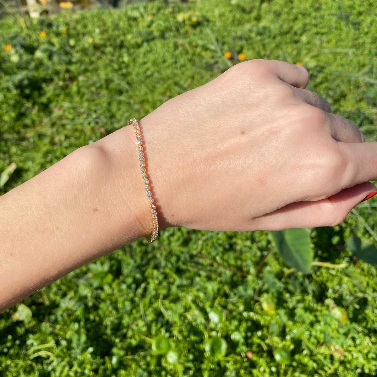 צמיד טניס 2.4 קראט