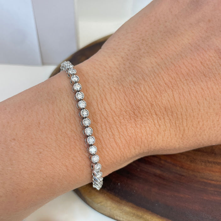 צמיד טניס זהב 14K יהלומים 3.60 קראט מק״ט 144