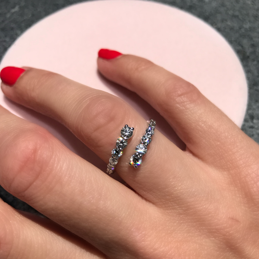 טבעת יהלומים 0.70 קראט