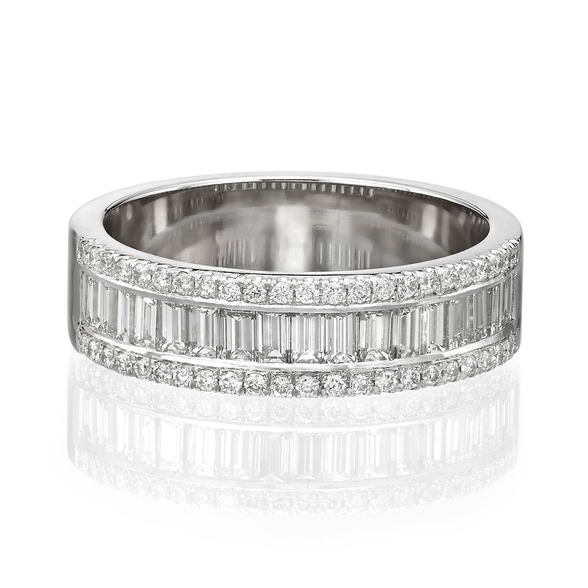 טבעת יהלומים חצי איטרניטי