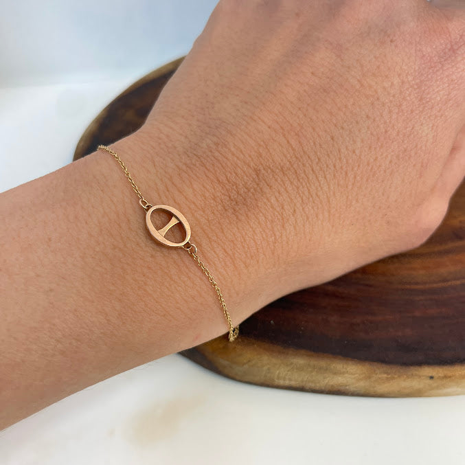 צמיד זהב רוז גולד 14K מק"ט 135