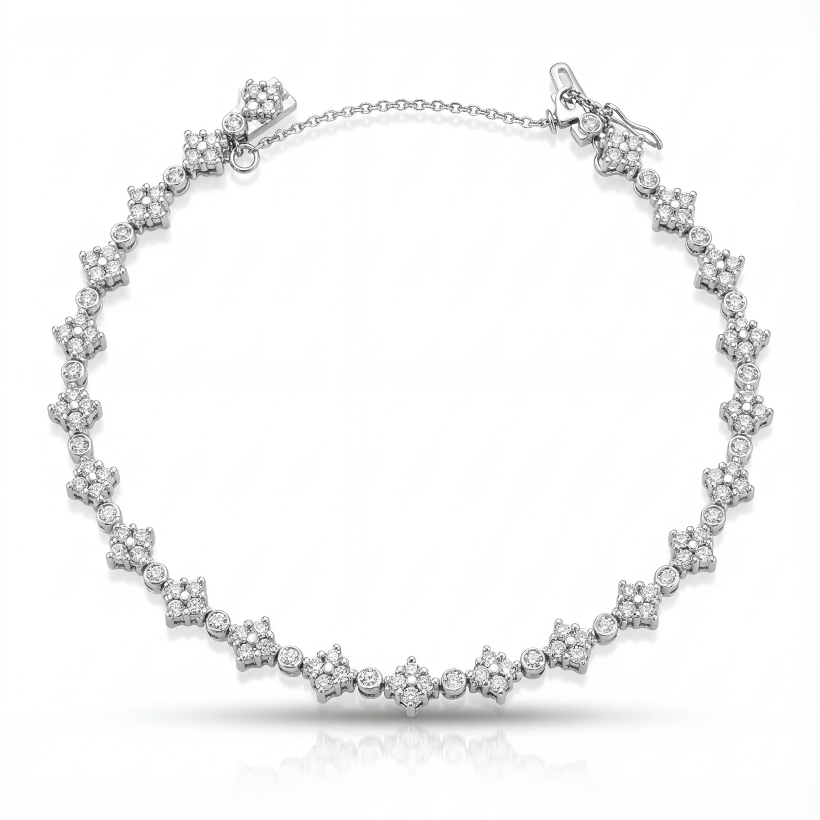 צמיד טניס זהב 14K יהלומים 2.00 קראט מק״ט 954