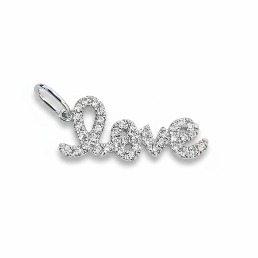 תליון זהב 14K יהלומים ״Love״ מק״ט 673