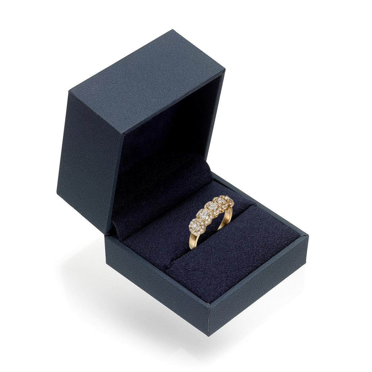 טבעת יהלומים חצי איטרניטי