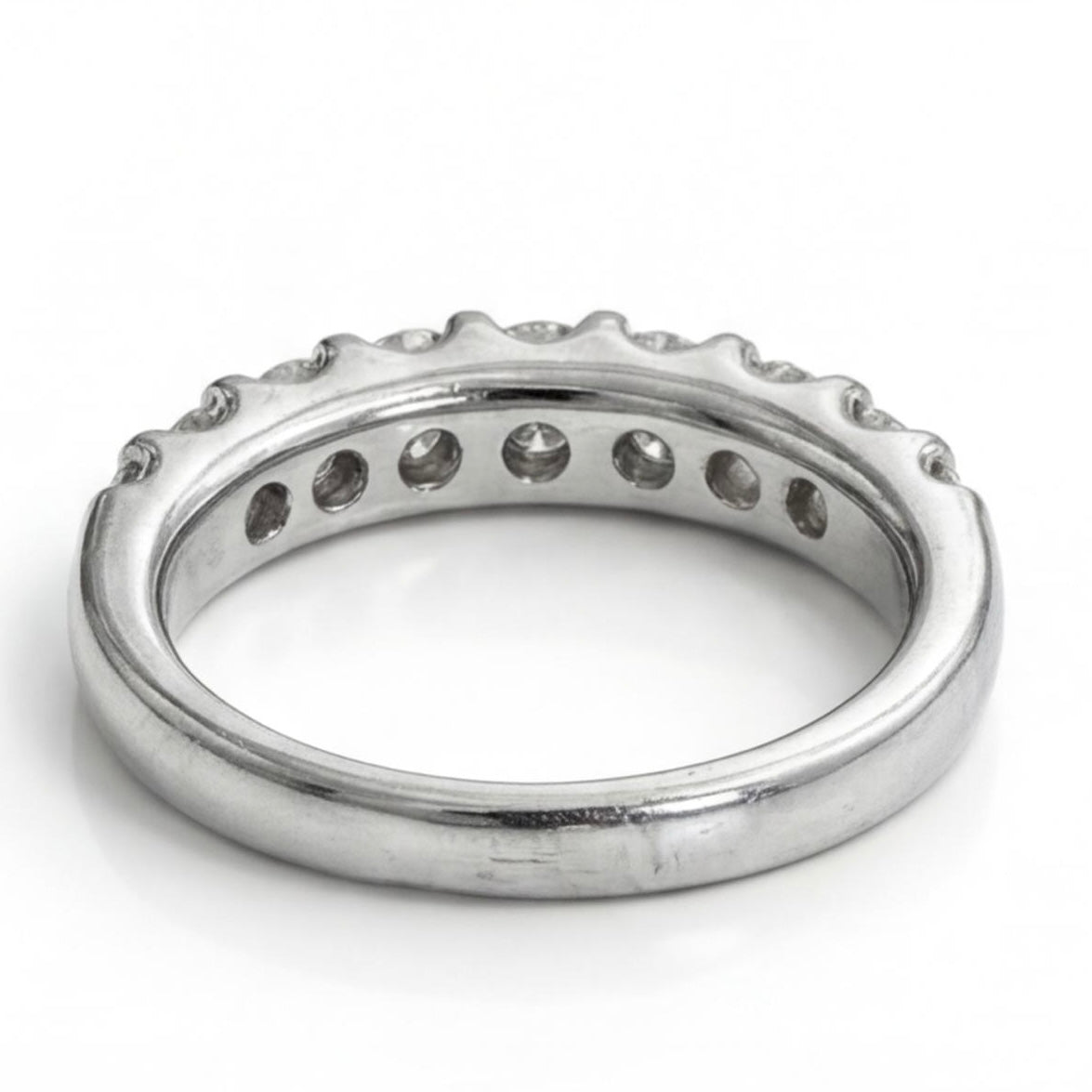 טבעת זהב 14K לבן 9 יהלומים מק״ט 960