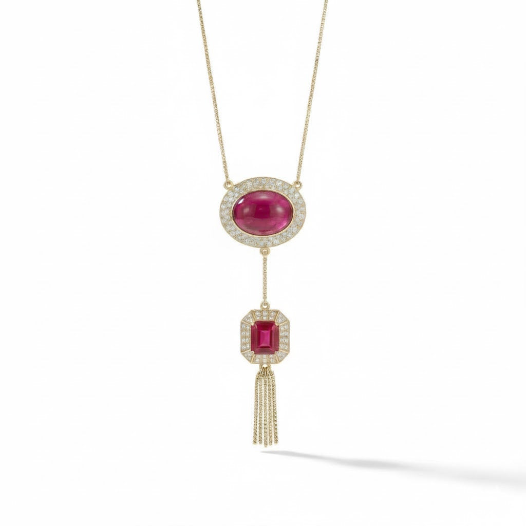 שרשרת זהב 14K יהלומים 0.85 קראט מק״ט J131