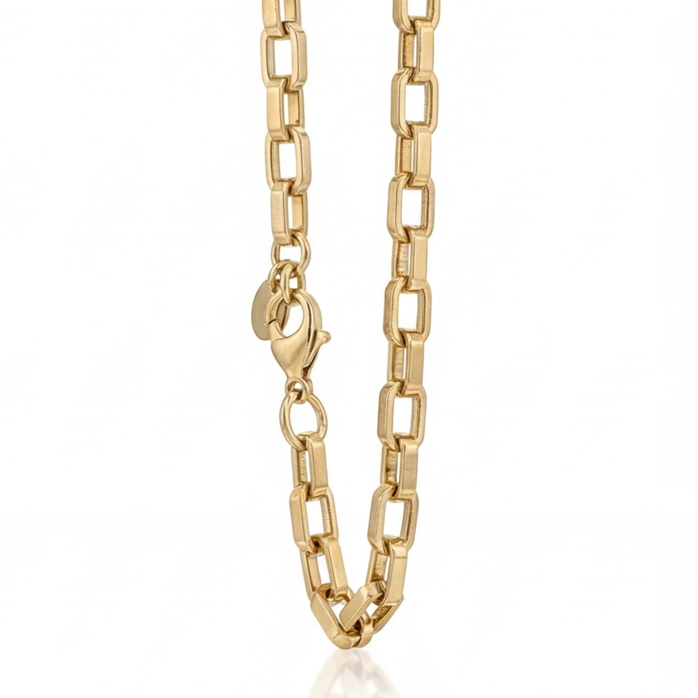 שרשרת חוליות זהב 14K צהוב מק״ט 1000