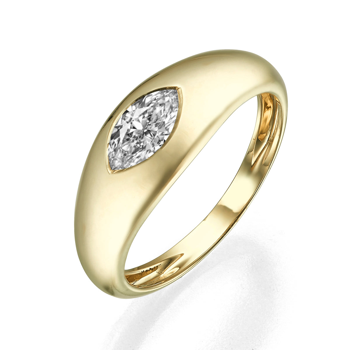 טבעת יהלום מרקיזה