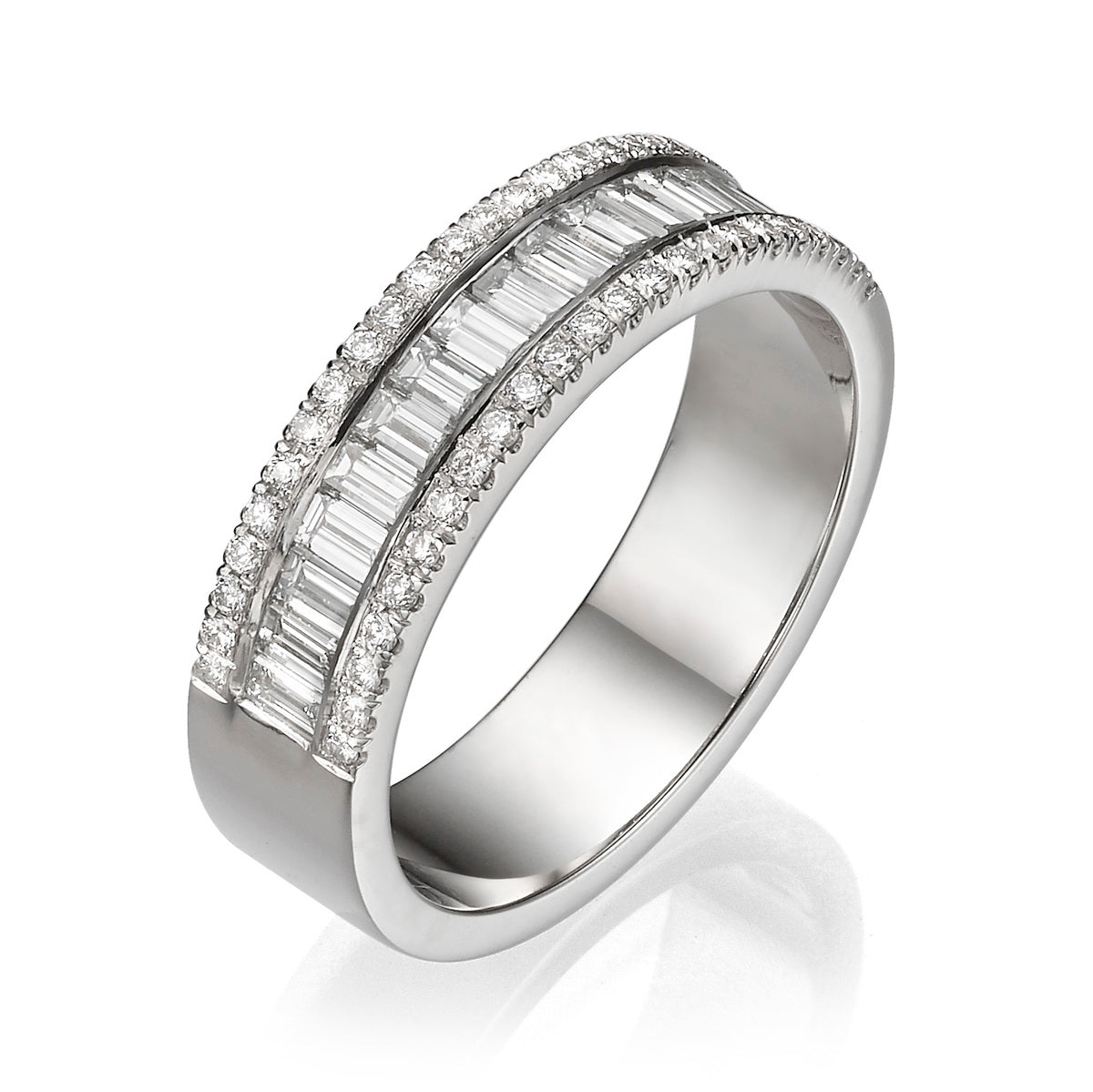 טבעת יהלומים חצי איטרניטי