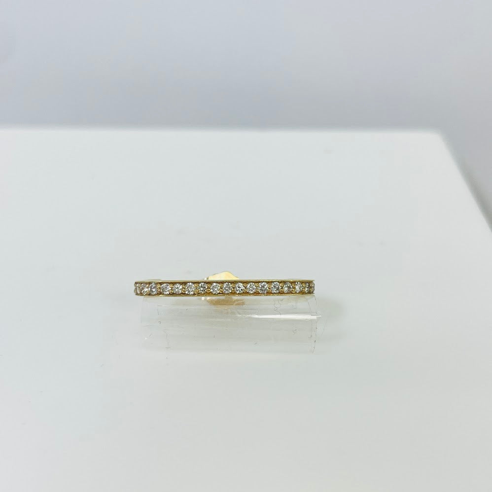 עגיל אליקס רוז גולד 14K משובץ 0.15 קראט יהלומים טבעיים צבע F נקיון VS מק"ט 2201