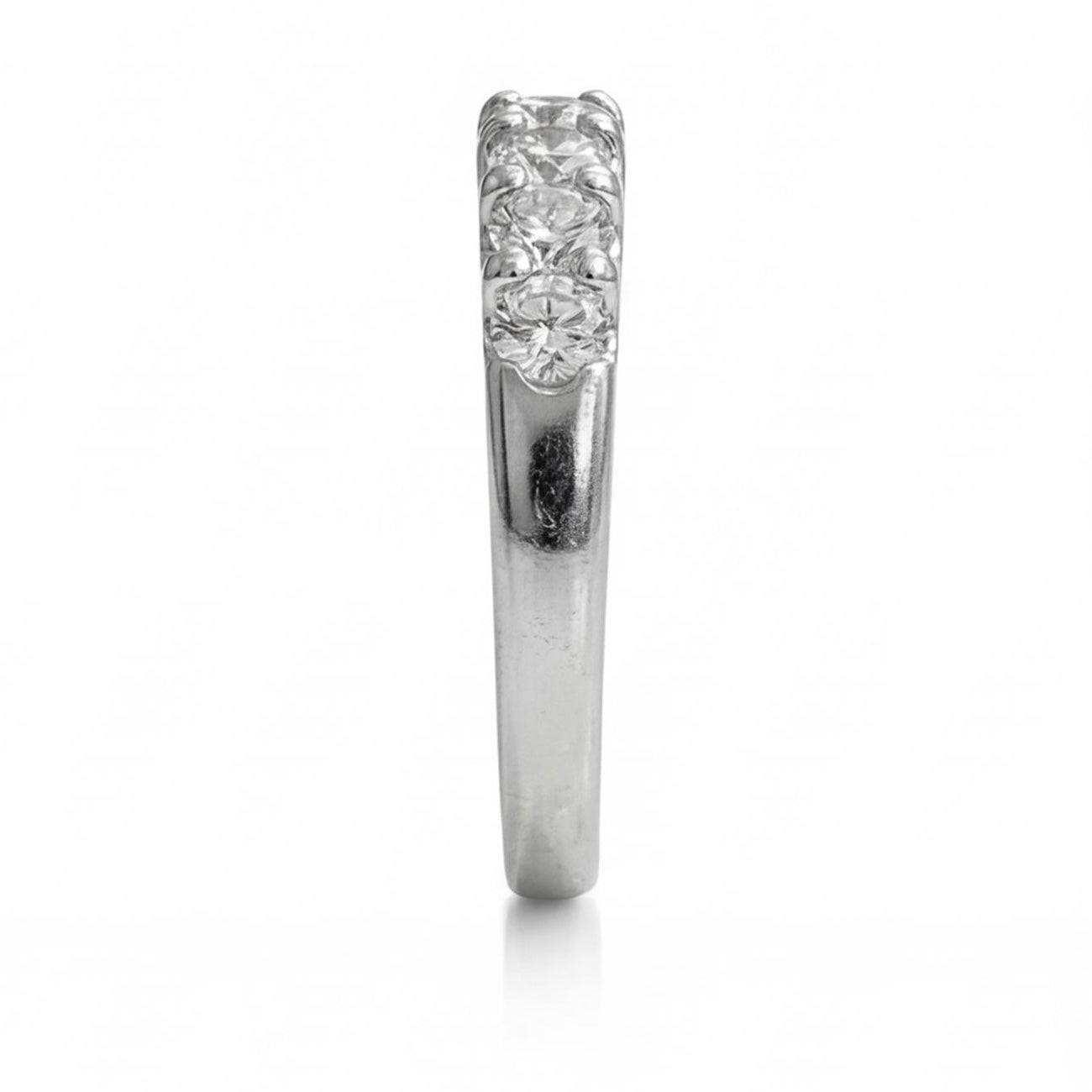 טבעת זהב 14K לבן 9 יהלומים מק״ט 960