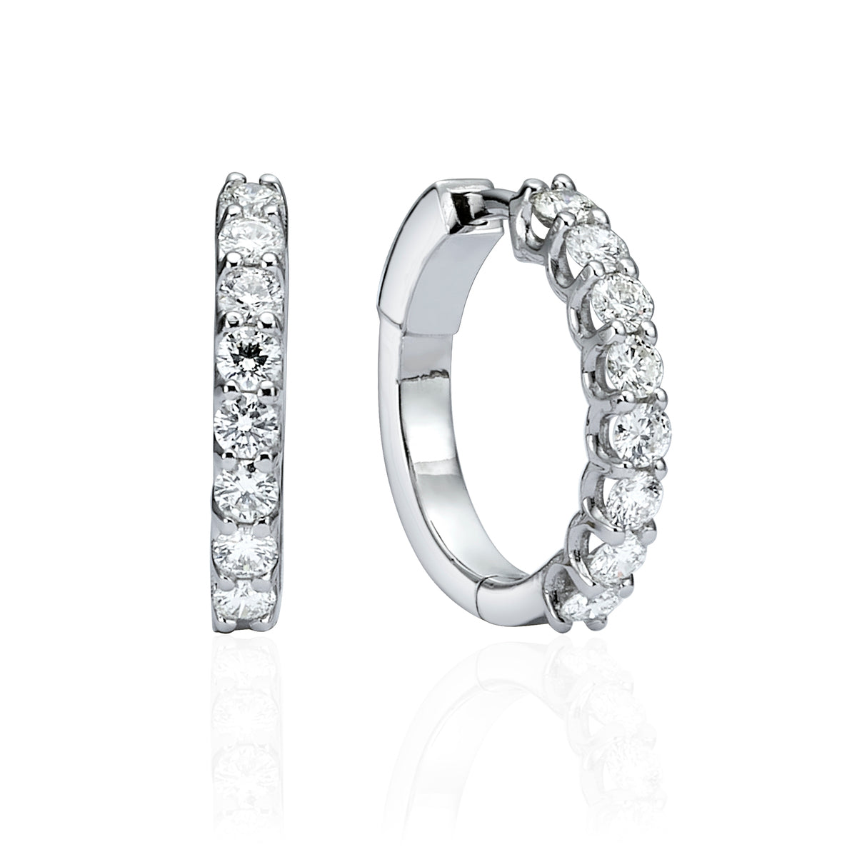 עגילי חישוק 0.90 קראט