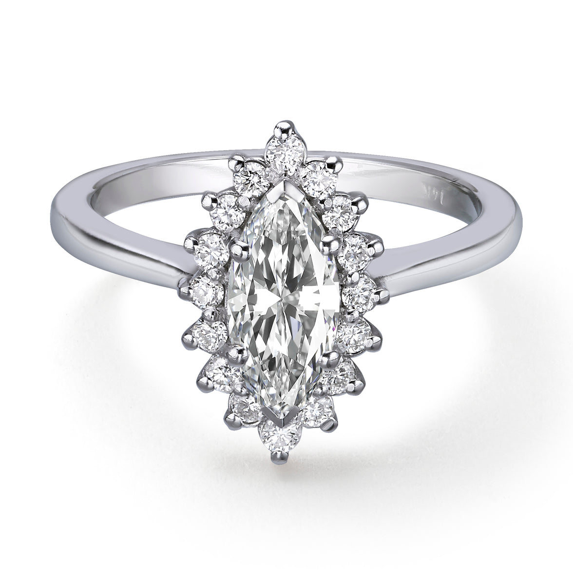 טבעת אירוסין יהלום מרקיזה