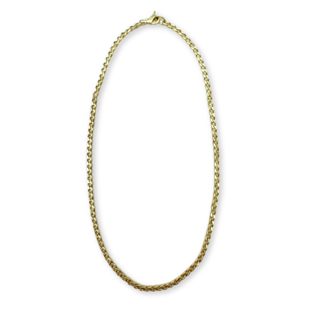 שרשרת חוליות זהב 14K צהוב מק״ט 818