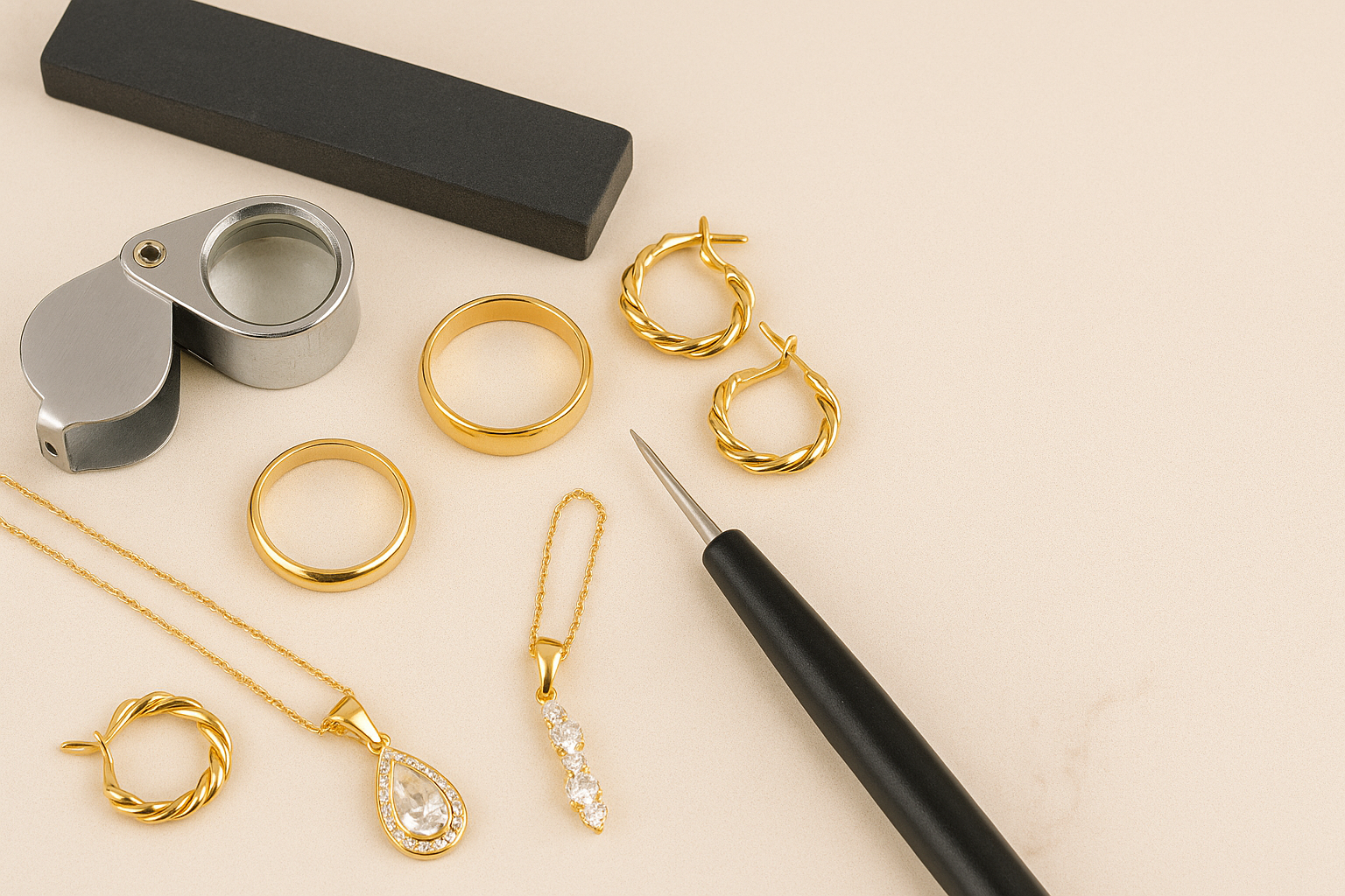 💛 איך לדעת אם התכשיט שלך באמת מזהב אמיתי – גם בלי ציוד מקצועי