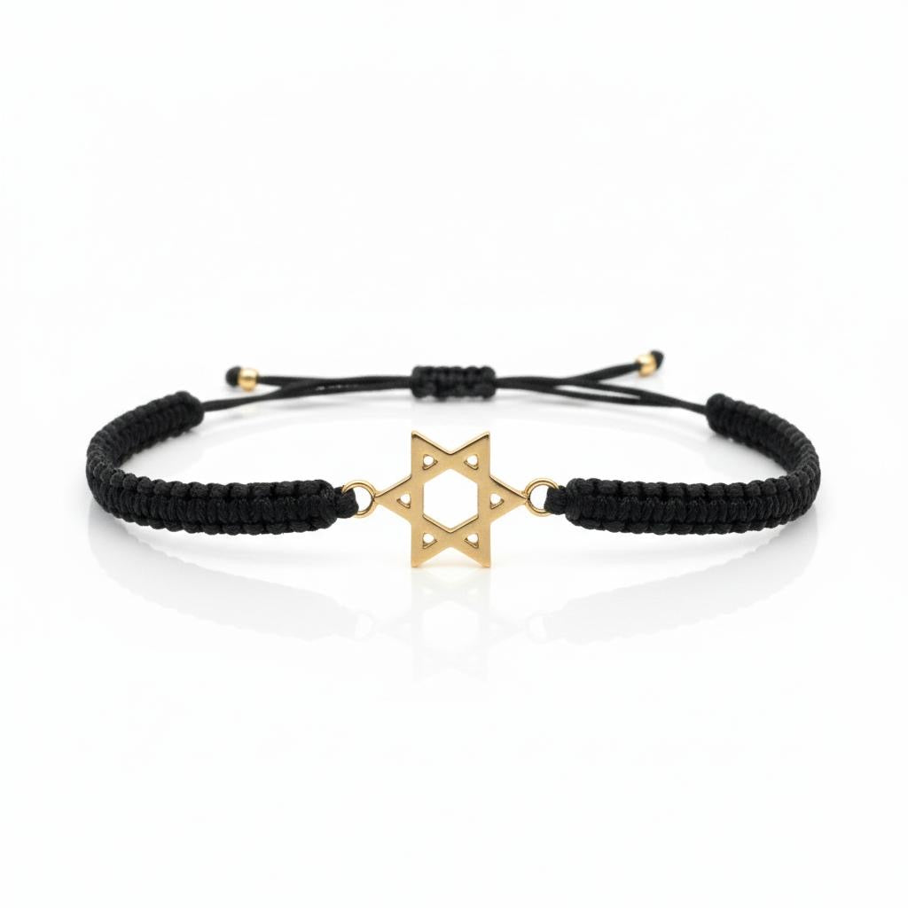 צמיד מקרמה מגן דוד זהב 14K מק״ט 460