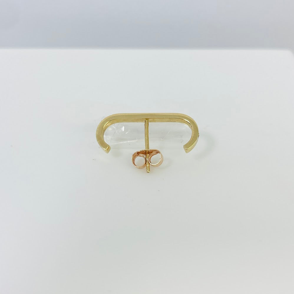 עגיל אליקס רוז גולד 14K משובץ 0.15 קראט יהלומים טבעיים צבע F נקיון VS