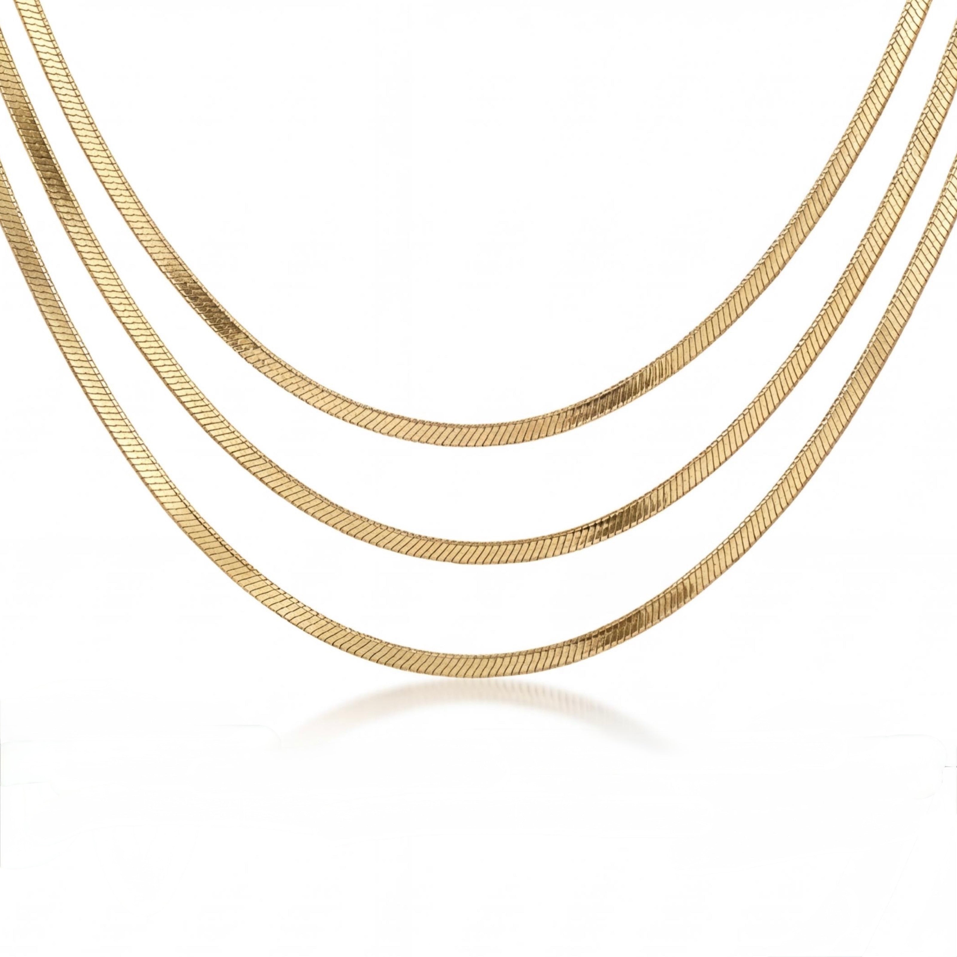 שרשרת זהב 18K צהוב חיתוך לייזר ארוכה מאוד מק״ט 877