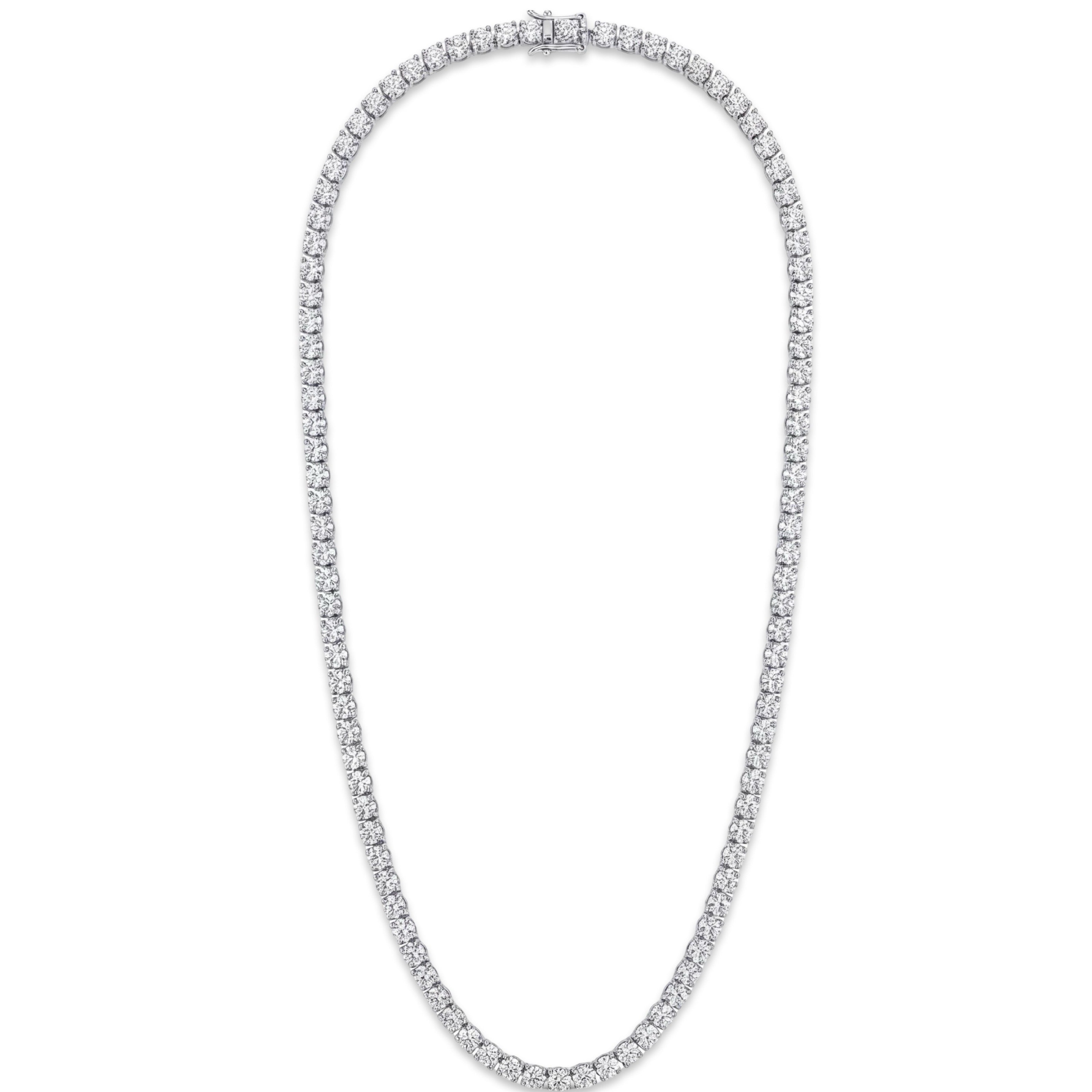 שרשרת קולייר זהב 9K לבן יהלומים טבעיים 8.50 קראט מק״ט 900