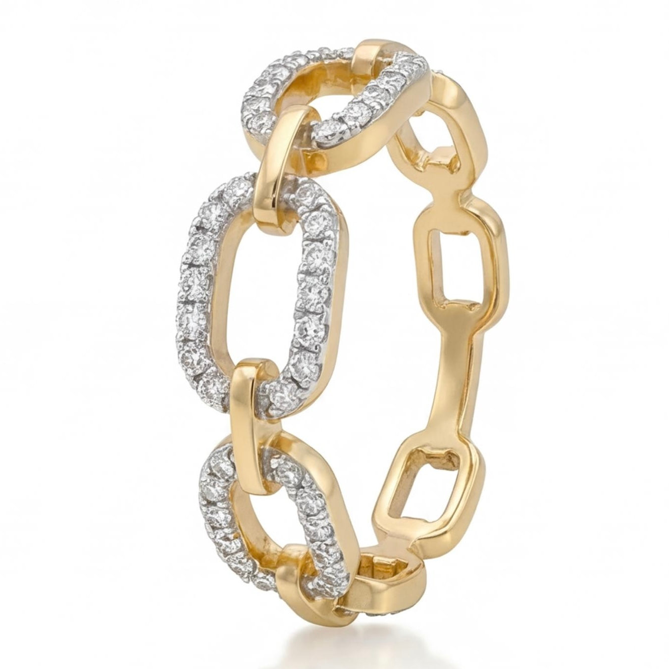 טבעת זהב 14K צהוב יהלומים 0.25 קראט מק״ט 947